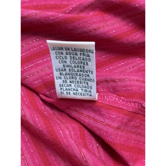 St Johns Bay Shirt Womens Adult Size M Color Red Long Sleeve Button Up Casual - Picture 9 of 9